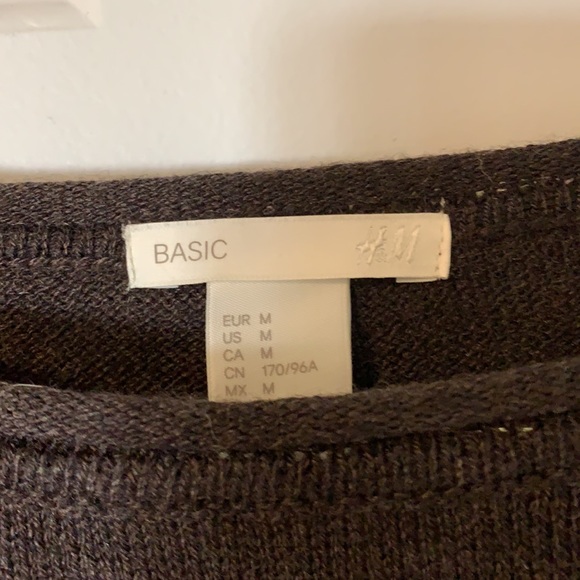 H&M Dark Gray Basic Knit Sweater - Picture 2 of 3